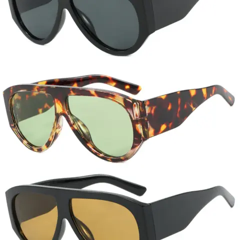 3 Piece Set of Women's Stylish Sunglasses, Fashionable and Personalized Sun Glasses for All Seasons, High-End Look for Casual Wear