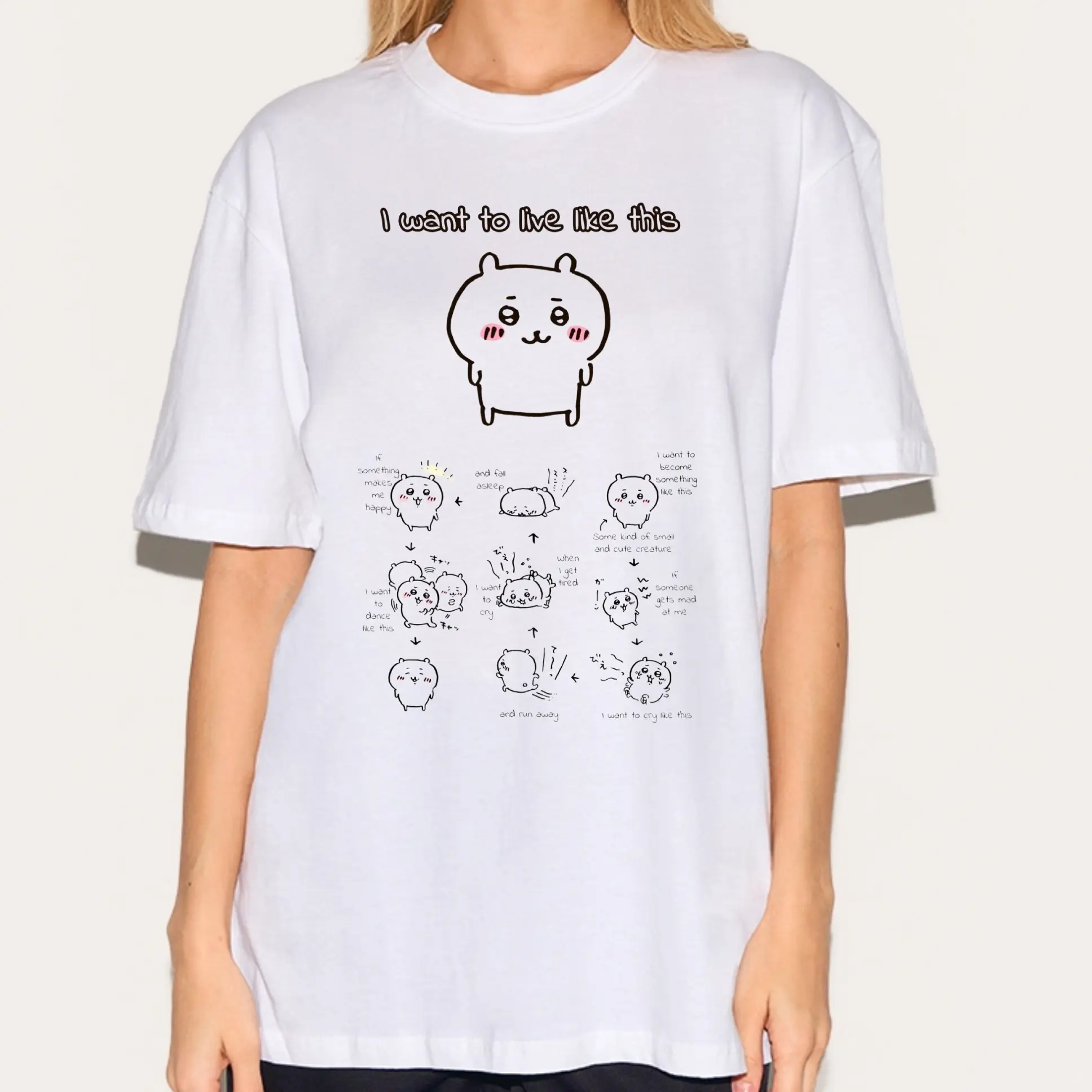 Cute Chiikawa Shirt, Cute Japanese Anime Manga Inspired Shirt, Unisex Shirt, Birthday gift for Men Women