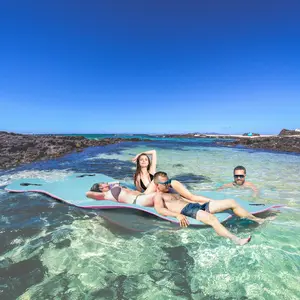 Floating Mat, 3-Layer Lily Pad Swimming Pool Floating Water Mat, Thick and Durable Water Activities Mat for Lake, Oceans