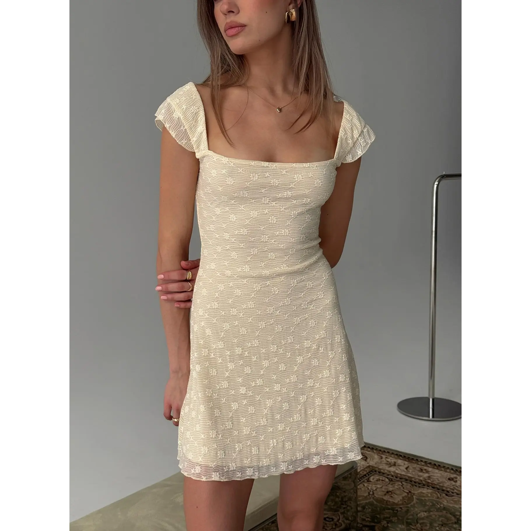 Lanchester Mini Dress Butter Yellow