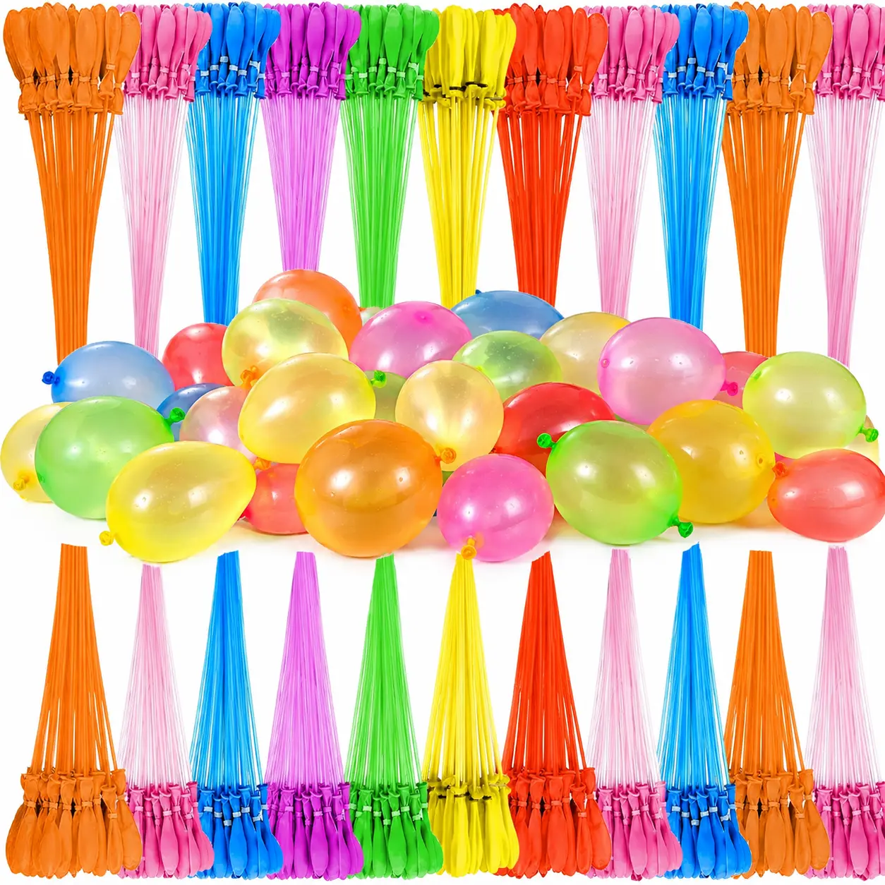1000 PCS Quick Fill Self Sealing Water Balloons Fast Fill Biodegradable Bunch Balloons for Kids & Adults Outdoor Summer Water Toys Pool Games Backyard & Beach Party Supplies Birthday Party Favors Bulk Pack
