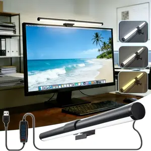 LED Monitor Light Bar with Dimmer And Three Color Modes, LED Computer Light-Clip-On USB Desk Lamp Compatible with Eye Care, Glare Reduction, for Home and Office, LED Desk Light