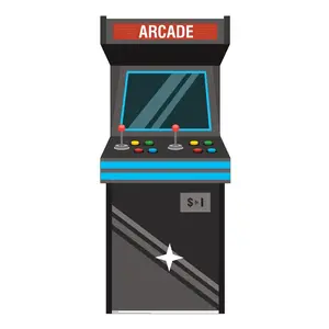 212 MAIN High-Quality Flat Single-Side Arcade Game Cardboard Cutout, 76x34 in, Advanced Graphics, Party Decor & Photo Prop for Home Supplies