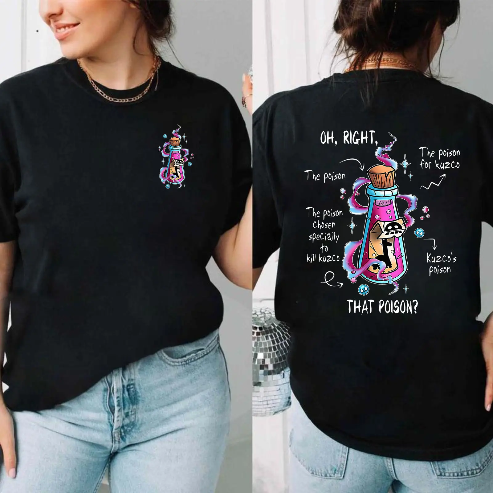 Vintage Oh Right That Poison Shirt – Two Sided Design from The Emperor's New Groove