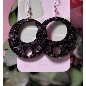 Night Sky Moon Phase Earrings
