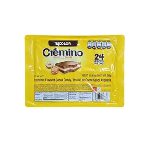 Cremino Avellana Bicolor Hazelnut Flavored Cocoa Candy 24 pieces Net wt 11.85-oz Chocolate Snack Sweet