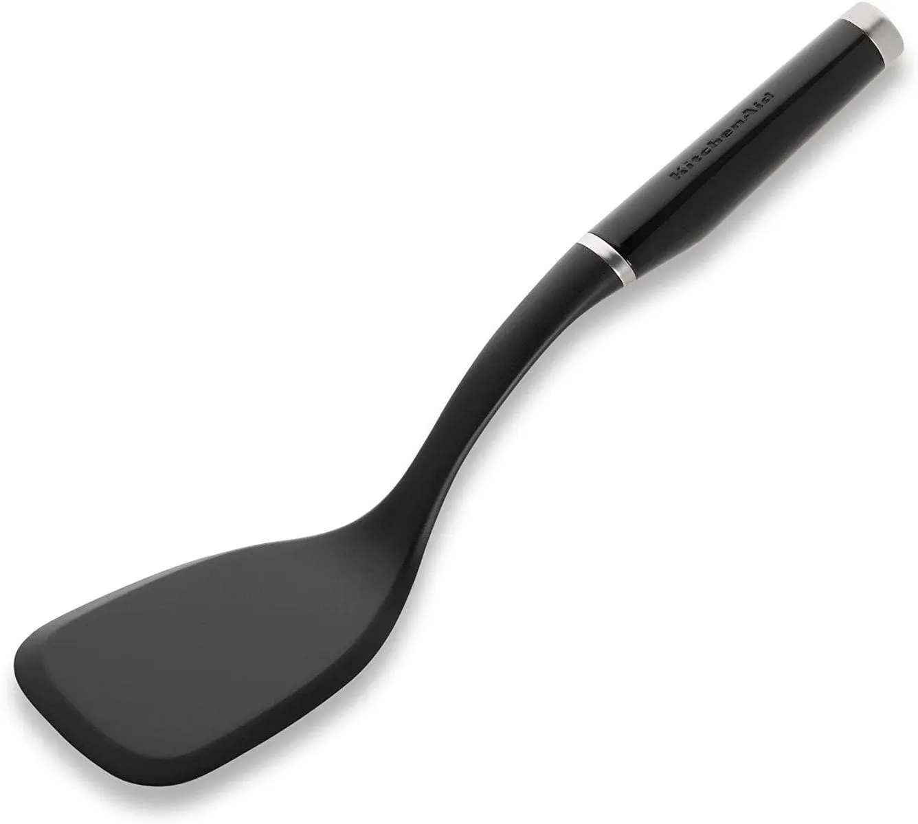 KitchenAid Short Turner - Black ABS & Nylon Plastic Food Grade Spatulas & Turners, Durable Kitchen Utensil