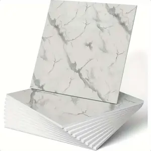 Self-adhesive Waterproof Marble Tile Sticker, Classic Marble Design Wall Sticker, Decorative Sticker for Bathroom, Kitchen, Living Room, Ornaments