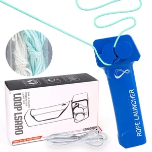 String Rope Launcher Fidget Toy Loop Rope Glow in The Dark USB Electric String Rope Launcher Handheld String Cool Toy Gift