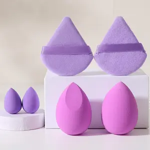 Versatile Soft Makeup Sponges & Powder Puffs for Contouring Blending & Facial Detailing, Professional Makeup Cosmetic Tools for Women & Girls