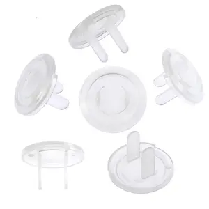 Outlet Plug Covers(52 Pack) Clear  Proof Electrical Protector Safety Caps with Adult Easy Release Concave Design