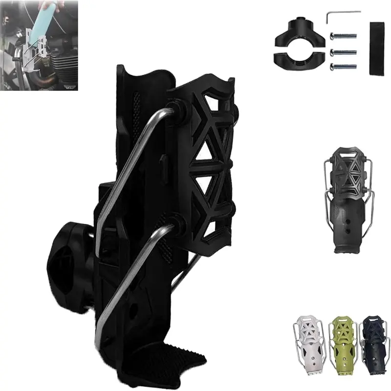 1 PCS 360 Degree Adjustable Bike Motorcycle Handlebar Cup Holder Cage For Water Bottle MTB Road Cycling ADV Motorbike Mount