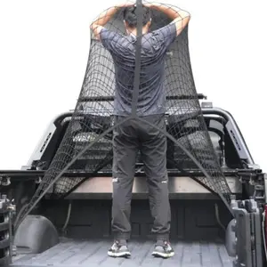 Highly Elastic Cargo Net, Simple Truck Bed Cargo Mesh Organizer, Ideal for Atv, Suv, Utv, Truck and Boat Use, Durable Storage Solution