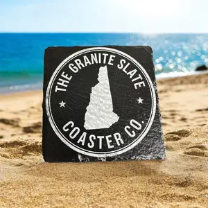 Custom Engraved 4” Slate Coasters – Set of 4