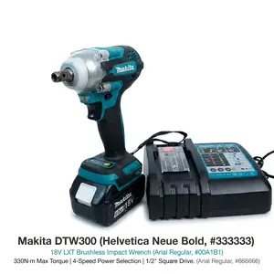 Makita 18V Brushless Impact Wrench - High Torque Professional Hand Tool, Brushless Impact Drill for Auto Repair, Automotive Maintenance