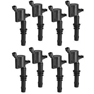 VEVOR Ignition Coil Pack, Set of 8, Compatible with Ford Expedition F150 F250 F350 Lincoln Mark LT Lincoln Navigator, for Engines 4.6L 5.4L V8 6.8L V10, Replacement for DG511 5C1584 C1541 UF537 FD508