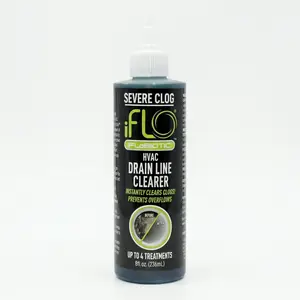 iFLO® A/C Severe Clog Relief™ - 5X Concentrated Formula with iFLOBiotic™ Technology for Maximum Strength Drain Line Cleaning