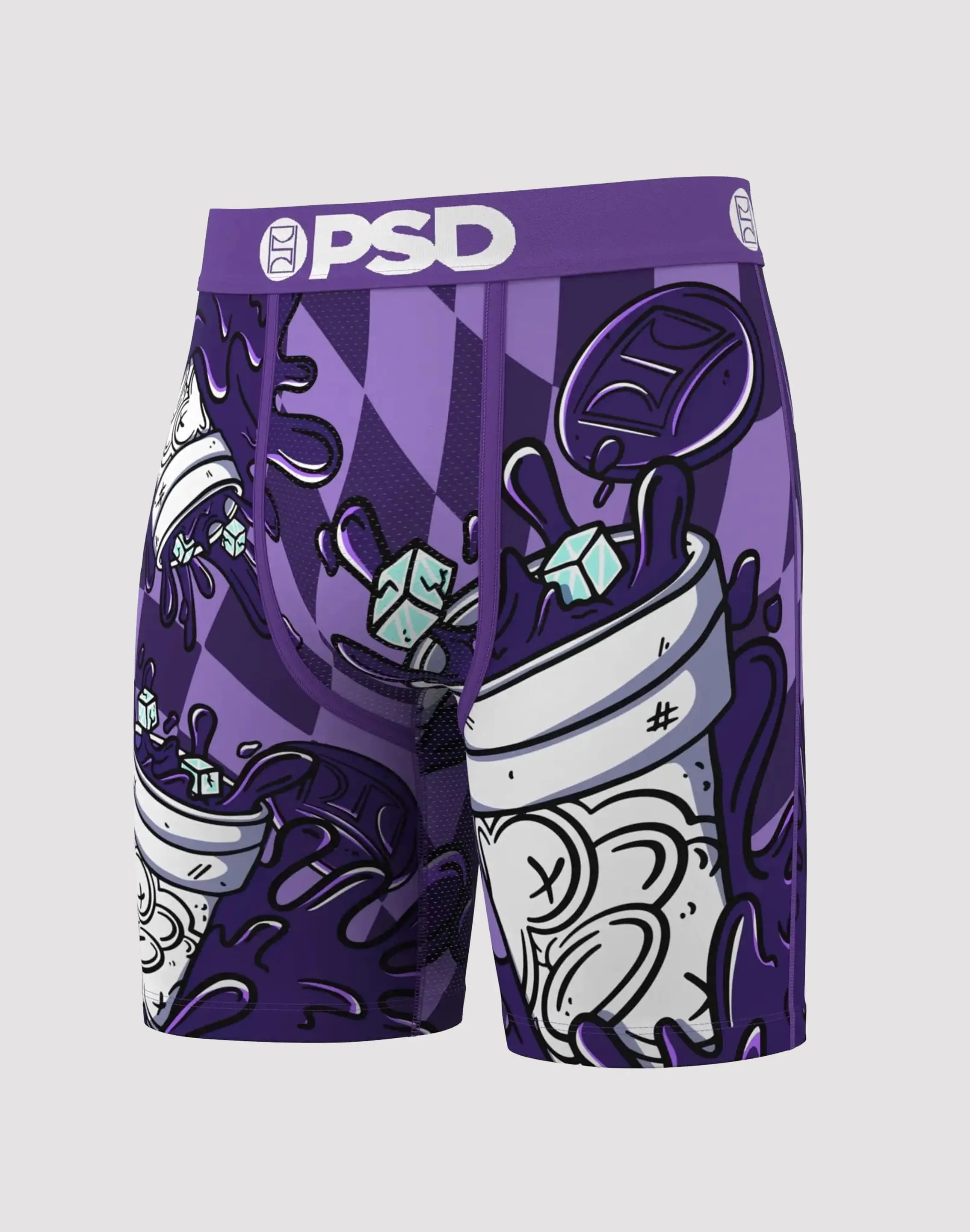 Mens Psd Underwear Purp Drank Boxer Briefs
