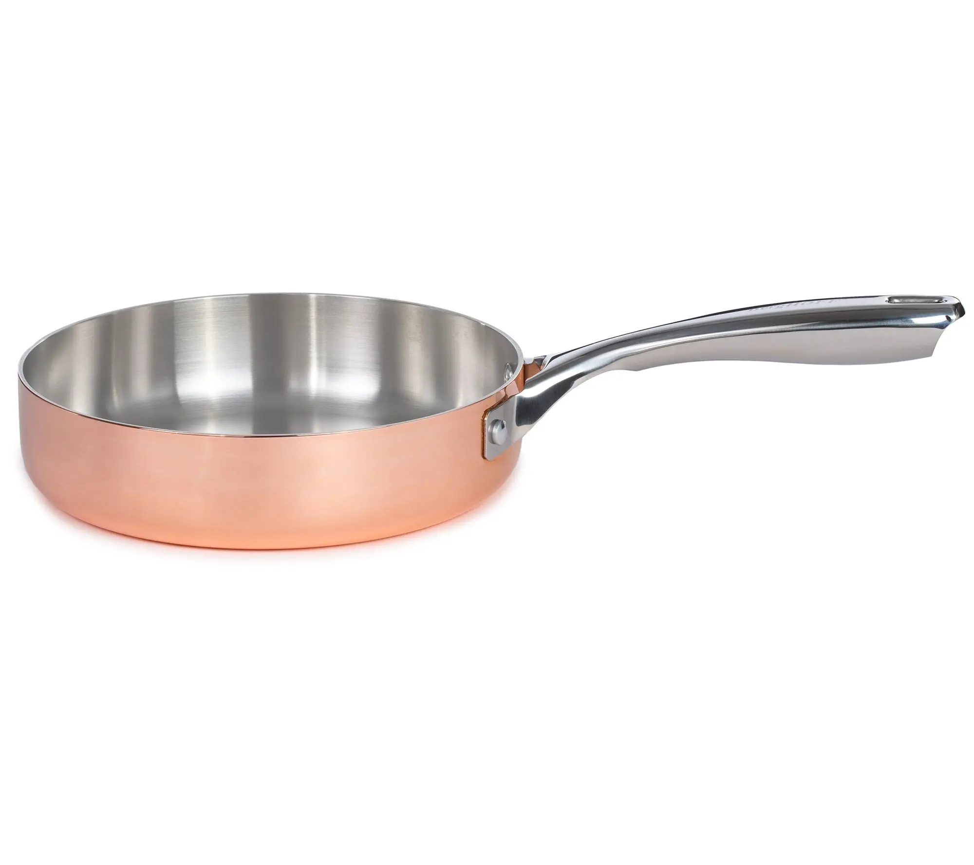 BergHOFF Vintag e Tri-Ply Coppe r 8" Polished D eep Skillet