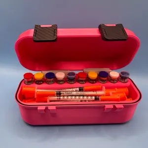 Small Peptide Research Case – Airtight Organizer for Vials, Syringes & Alcohol Pads