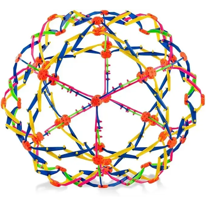 4E's Novelty Expandable Breathing Ball Sphere - Breathing Visual, Fidget Toys Expands from 6 to 12" Expanding Sphere for Kids & Adult