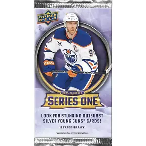 2025-26 Upper Deck Series 1 Hockey Retail Pack (12 Cards)