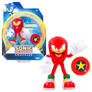 Sonic The Hedgehog 4-Inch Action Figure | Modern Knuckes With Star Spring