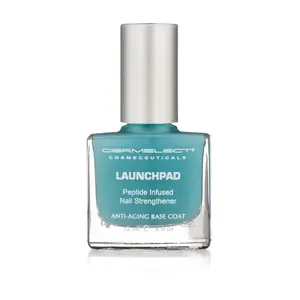 Dermelect Launchpad Nail Strengthener - Nailcare Base Coat with Protein Peptide, Strengthening Treatment for Weak, Thin, Brittle, Damaged Nails 0.4oz