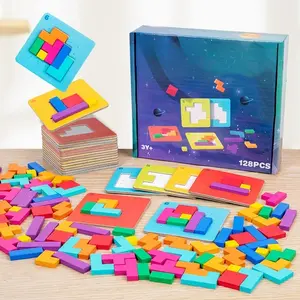 Wooden Brain Teaser Puzzle Game for Kids, Interactive Family Challenge Toy, Educational Montessori Puzzles Gift for Birthdays & Christmas, Ages 3+