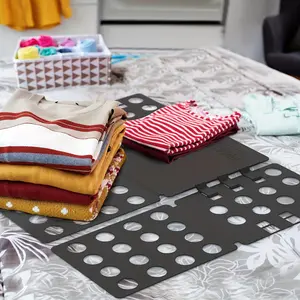 Space-Saving Black Plastic Folding Clothes Board - Easy Access Design, Ideal for Small Spaces, Laundry Room Organizer | Modern Look | Durable Material, Home Storage Solutio, Under-Bed Storage
