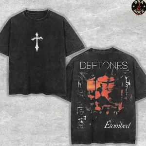 Limited Deftones Entombed Heavy Metal T-Shirt for Summer, Retro DEFTONES Shirt, Music Tour Athletic wash T-Shirt, Rock Band Gift for Men & Women, Rock and Roll Shirt for Men & Women. 3D1