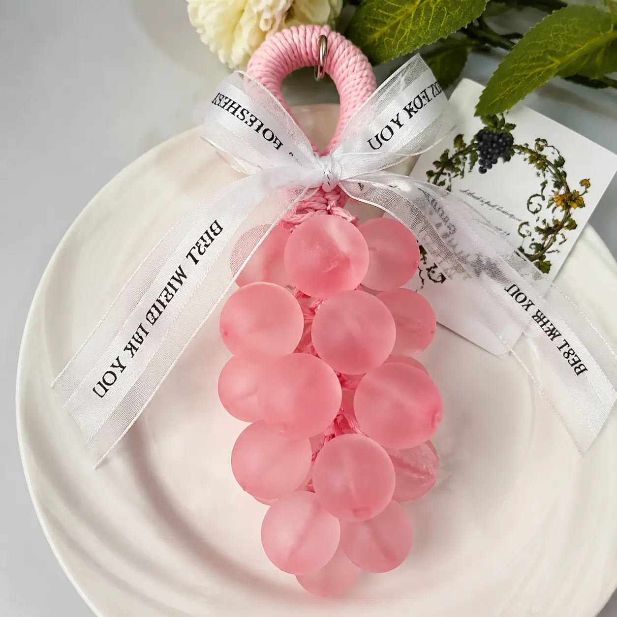 Grape-Shaped Hanging Handmade Scented Soap Gift Set, Long-Lasting Fragrance, Bathroom Decor, Gift for Women