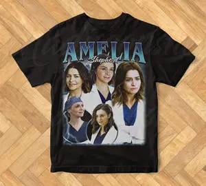 Limited Amelia Shepherd Grey's Anatomy Vintage T-Shirt, Gift For Woman and Man Unisex Heavy Cotton Tee