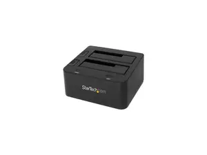 StarTech.com SDOCK2U33 USB 3.0 Dual Hard Drive Docking Station with UASP for 2.5 / 3.5in HDD / SSD – USB 3.5" SATA HDD / SSD Dock - SATA 6 Gbps