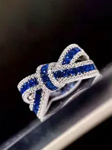 1 PC Elegant Cubic Zirconia Butterfly Ring For Women For Wedding Engagement Party Jewelry Valentine's Day Gift Bridal Engagement Ring
