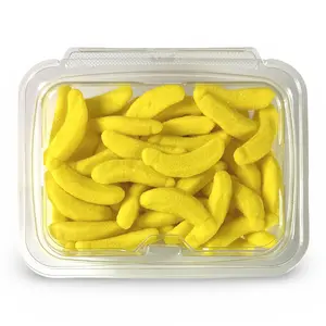 Chewy Banana Shaped Gummy Candy, Bulk Party Tub, 12 Oz