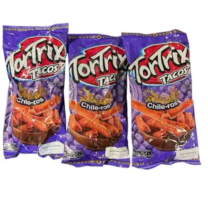 Tortrix Tacos Chileros (3 pack) 91 gr c/u Spicy Flavored Chips Snack Chile-ros Rollitos de maiz