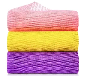 African Exfoliating Net Bath Scrubber, Long Cleaning Cloth, Personal Bath & Beauty Accessories, Ideal Gift for Body Scrubbing and Washing