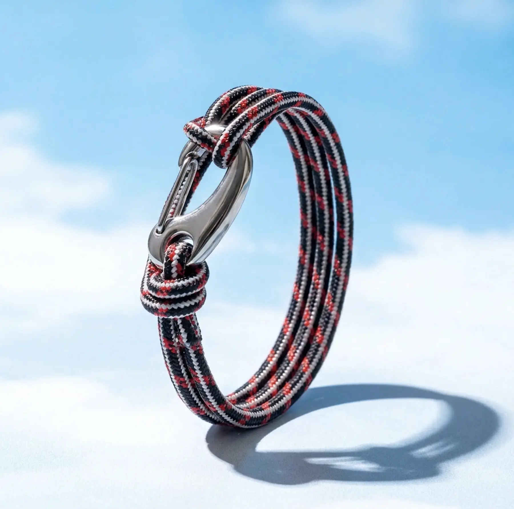 Classic Nautical Woven Rope Bracelet, Adjustable Coastal Jewelry for Men & Women with a Stainless Steel Clasp, Lightweight & Water-Resistant Multi-Wrap for Beach & Everyday Wear, Jewelry Bracelet, Durable Bracelet