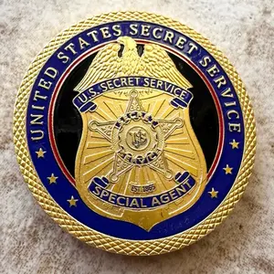 U S SECRET SERVICE SPECIAL AGENT CHALLENGE COIN High Quality Colorized High Relief Finish 1 3/4 inch Gift Item