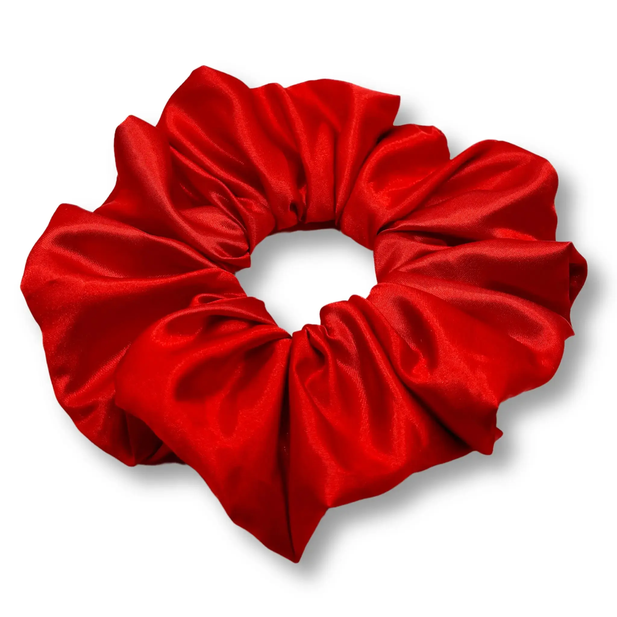 Red Silk Scrunchie