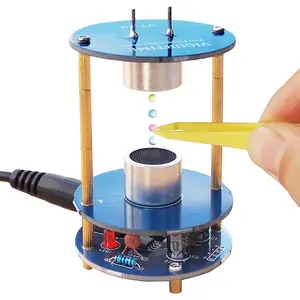 DIY Ultrasonic Suspension Solder Project Kit for Soldering Practice and, Mini Cool Acoustic Levitator, DIP Version, Great STEM Project and Gift by