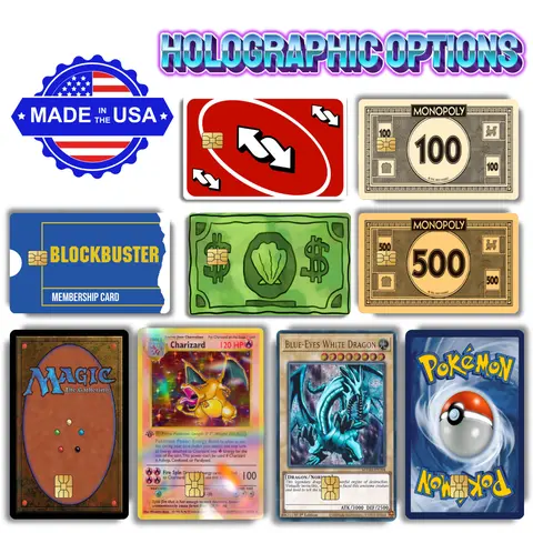 Pop Culture Custom Decal Credit Card Cover Vinyl Skin Sticker for Cards - Credit Card Accessory