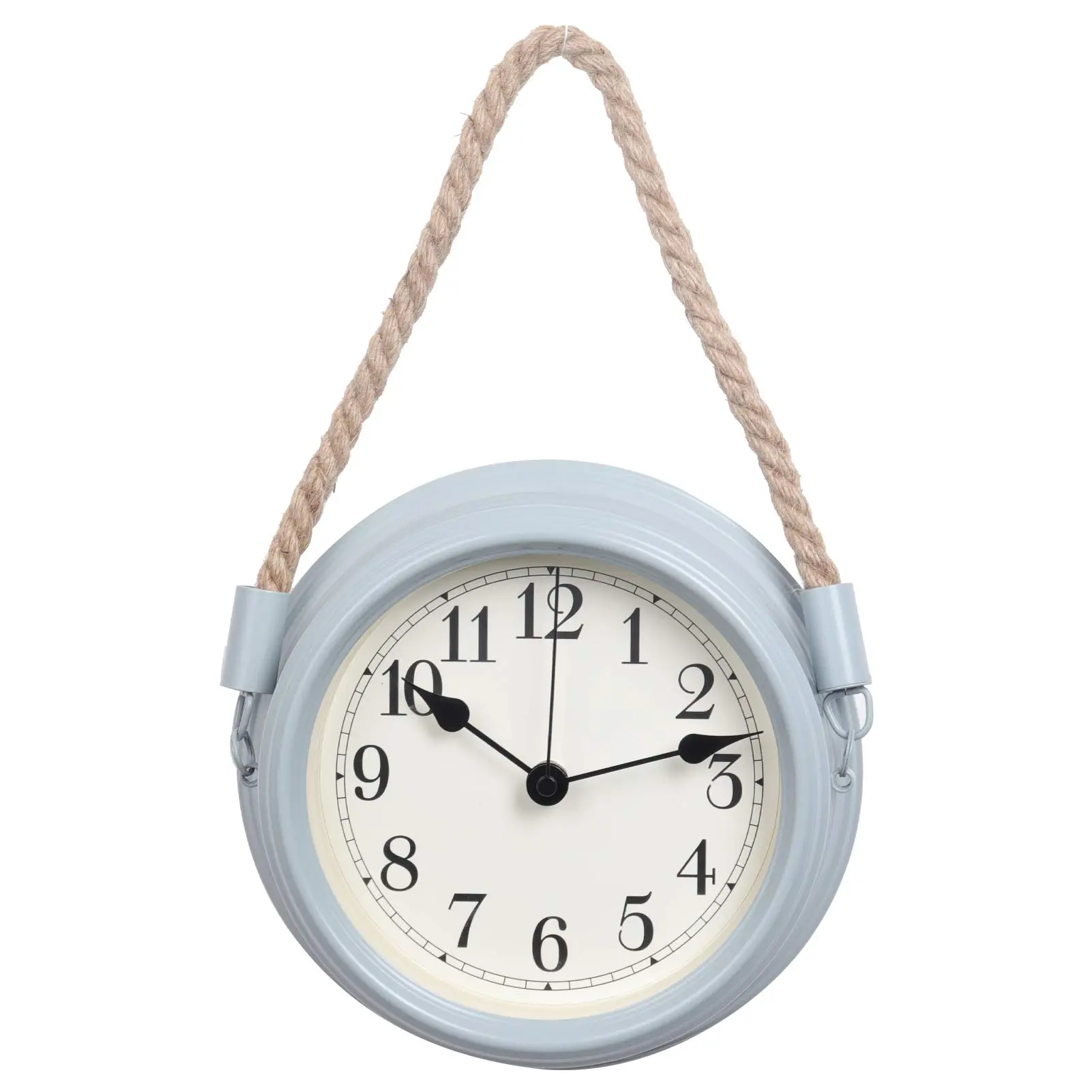 Retro Vintage Wall Clock 9 Inch Silent Non Ticking Battery Operated Decorative Clock