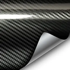 Epoxy High Gloss Black Carbon Fibre Vinyl Automotive Wrap Film DIY Easy to Install No Mess (8ft x 5ft)