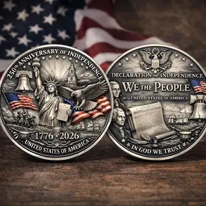 Usa 250th Anniversary 1776–2026 2d Flat Commemorative Collectible Coin