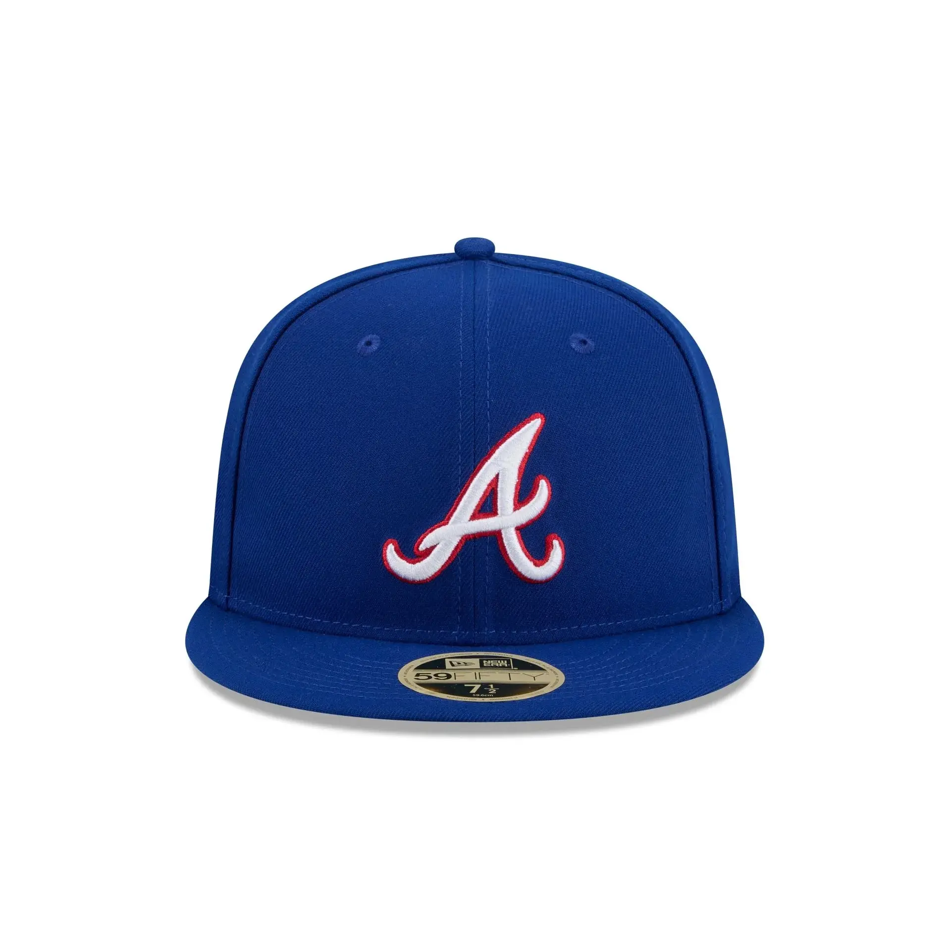 Embroidered Fitted Baseball Cap Flat Brim Sports Hat Collector Style