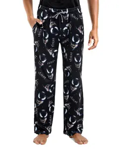 Marvel Venom Pajama Pants Men's Logo AOP Lounge Sleep Pj Bottoms