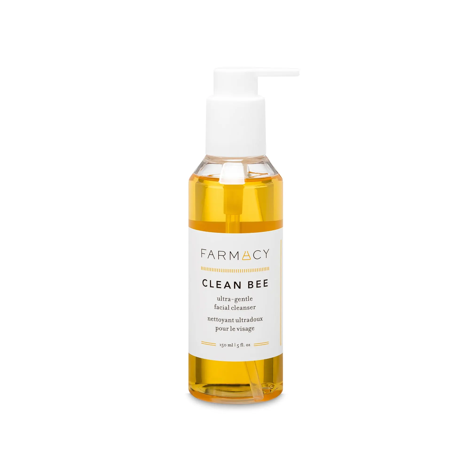 Farmacy Clean Bee Gentle Honey Facial Cleanser - Daily Sensitive Skin Face Wash with Hyaluronic Acid, Moisturizing Hydrating Cleansing Formula