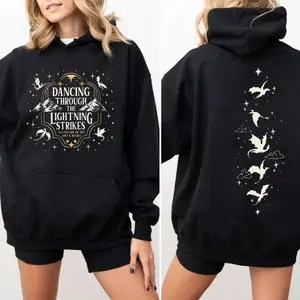 Dancing Through The Lightning Strikes Shirt, Fourth Wing Dragon Rider Sweatshirt, Basgiath War College Unisex Hoodie, Unisex Sweater Pullover Tee